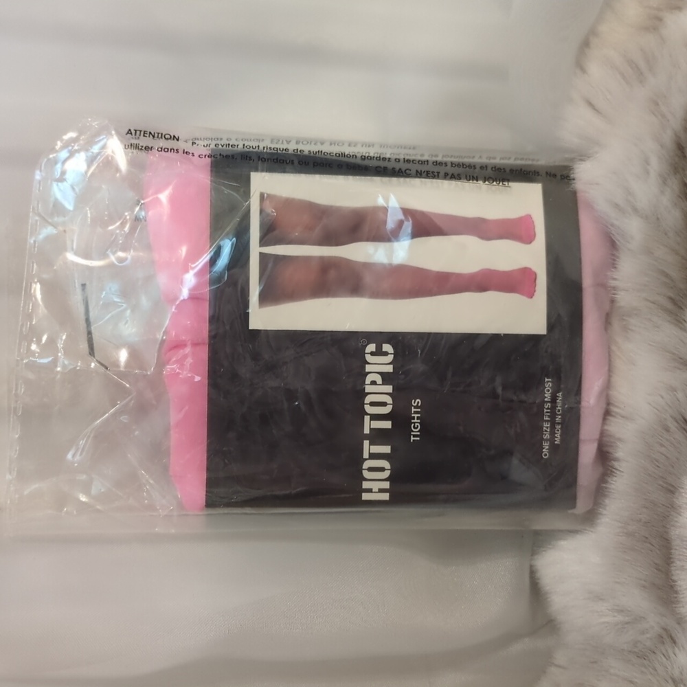 Hot topic pink ombre one size fits most tights